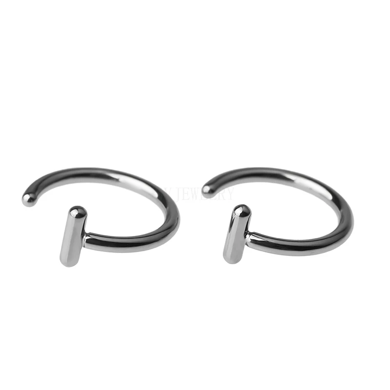 High Quality F136 titanium body piercing jewelry Rose Gold Plated titanium piercing jewelry TRENDY lip rings