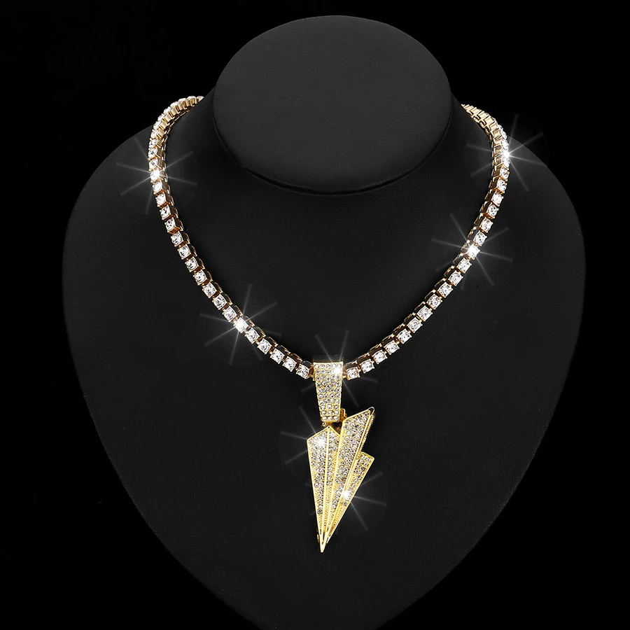 Shiny Jewelers Full Diamonds Mens ICED Out Hip HOP CZ Pendant 15mm Cuban Chain Necklace Set