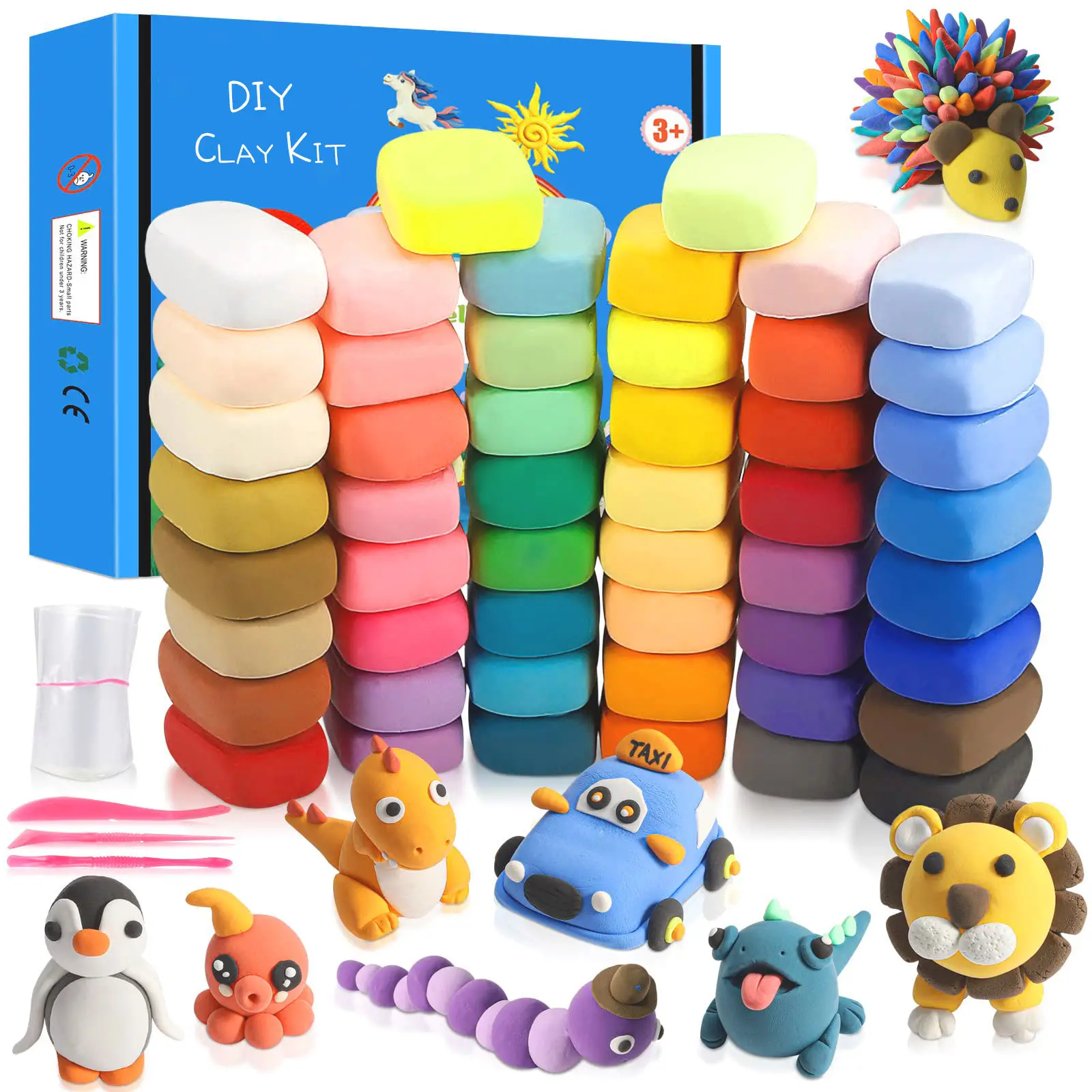 High Quality Clay Crafts 36 Colors Soft Super Light Clay Modeling Air Dry Polymer Clay for Diy Handmade Toys