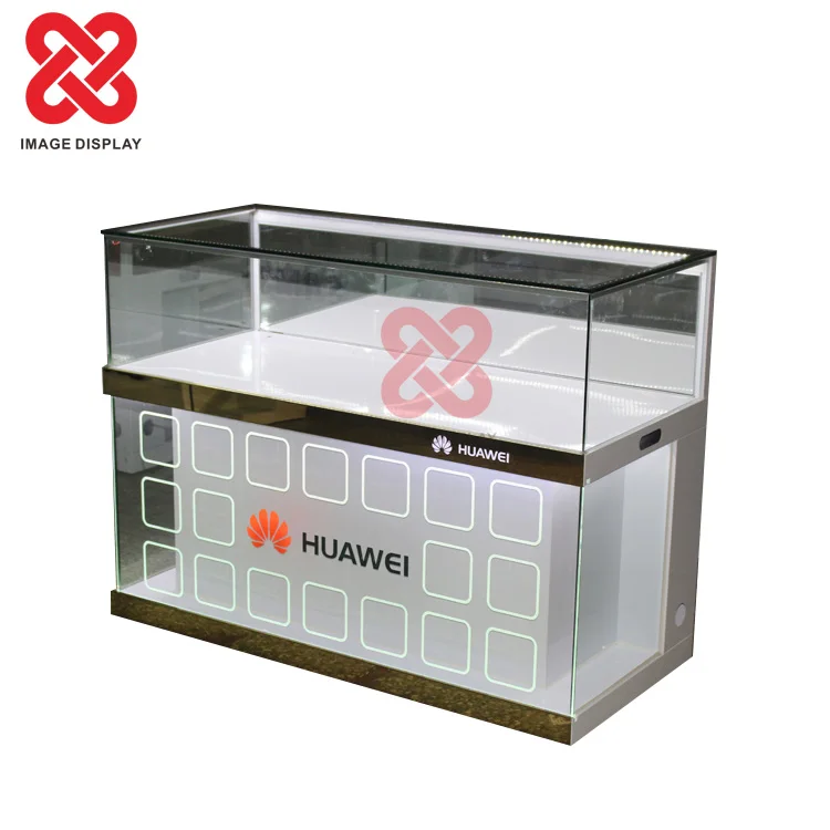 Mall Shop Furniture LED Classic Customized Lighting Style Modern Color Design glass display case cabinet showcase