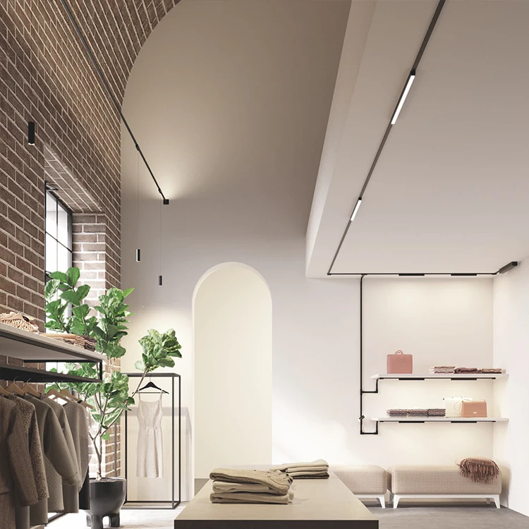 Multifunction Anti Glare Modern Rail Lighting Surface Mounted Aluminum Led Linear Track Light