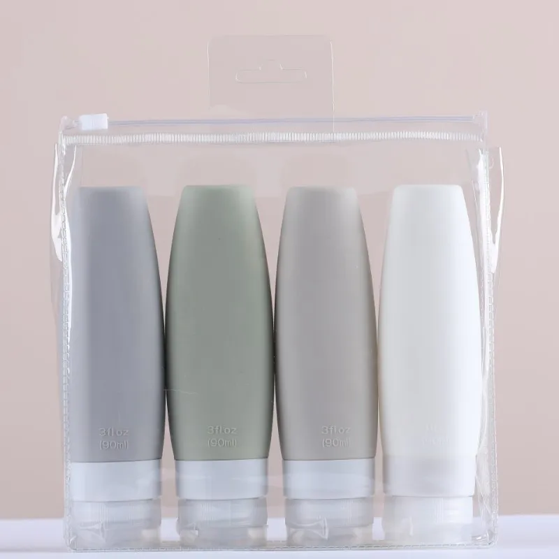 
Anti-leak Silicone Travel size Bottle warmer Kit cosmetic shampoo lotion spray Bottle BPA Free squeeze Bottle 