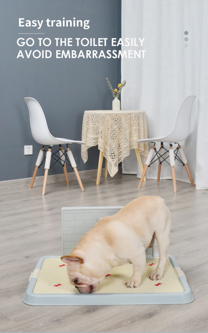 Grass Door And Bathroom Mat Pet Indoor Puppy Dog Pet Potty Training Pee Pad With Mat Grass House Toilet W/tray Easy To Clean