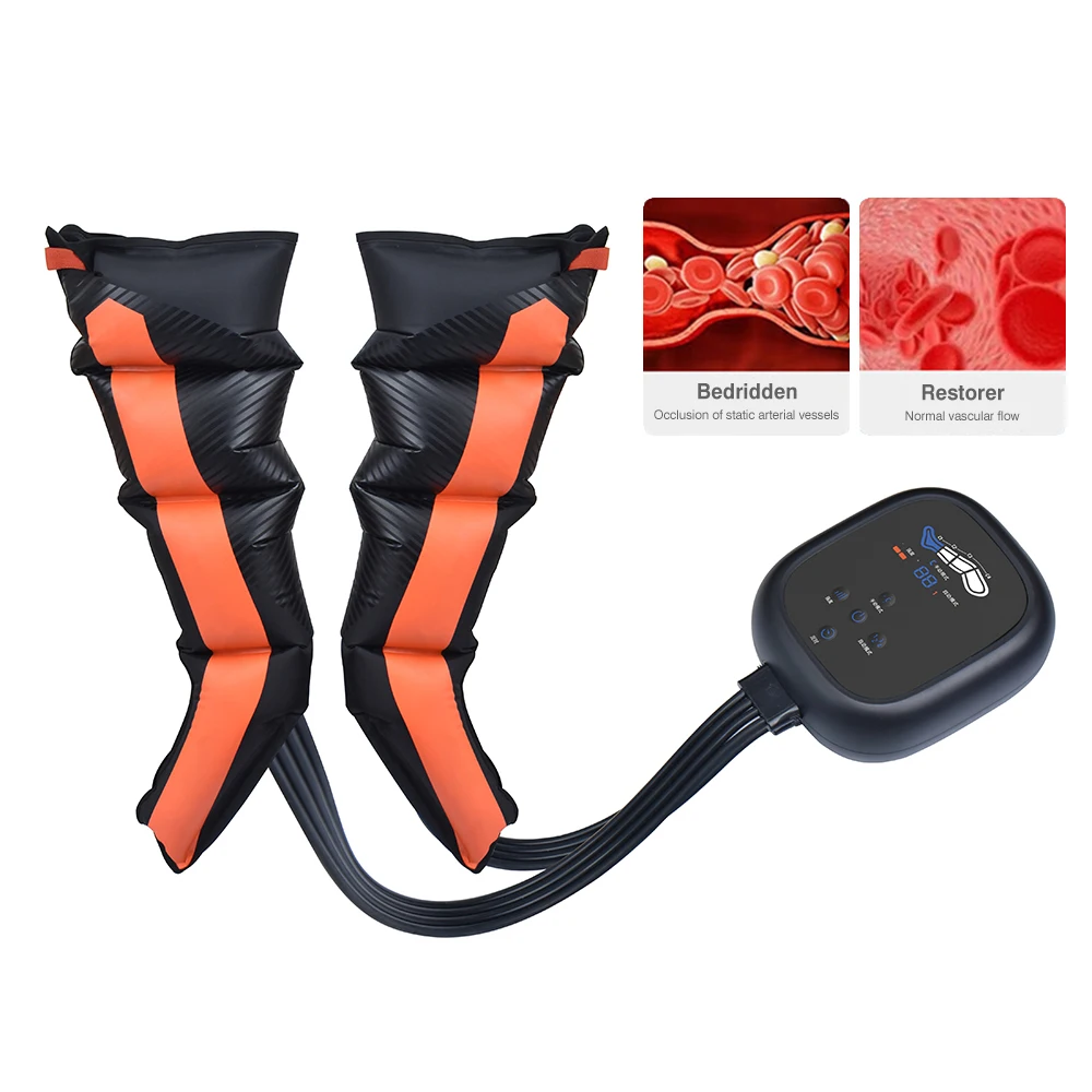 2024 Air Compression Leg Foot Massaer Foot 12 Chamber Air Compression Full Leg Massager