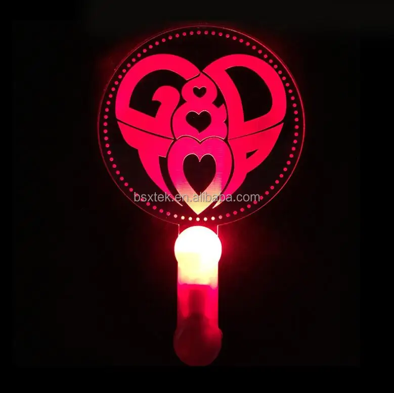 Custom Logo Concert & Nightclub LED Flashing Neon Light Stick Acrylic Party Decorations