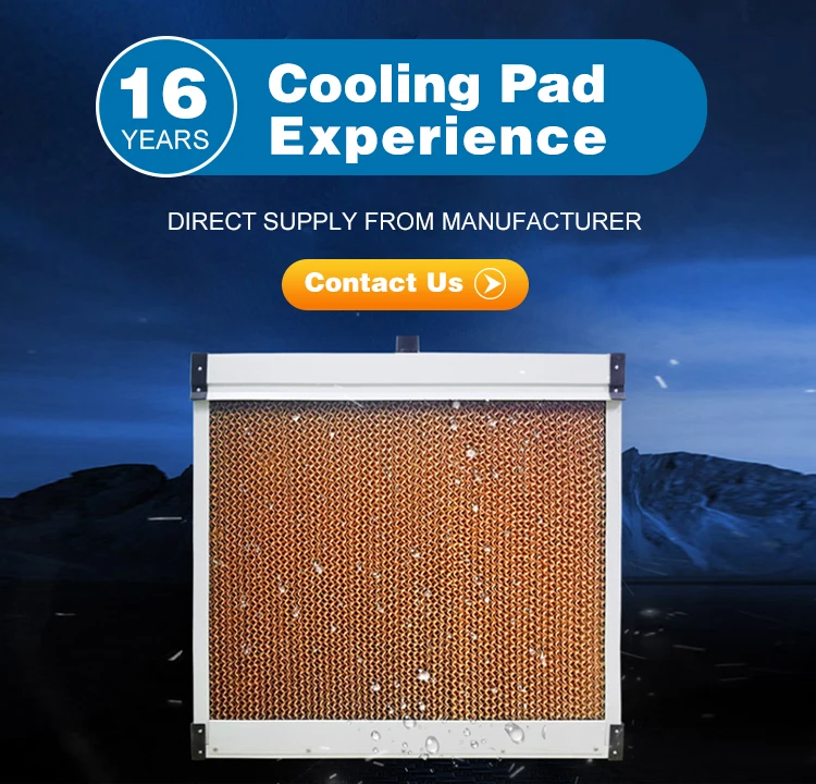 Wholesale 7090 Paper Cooling Cellucose Family Honey Comb Cooling Pad for Greenhouse