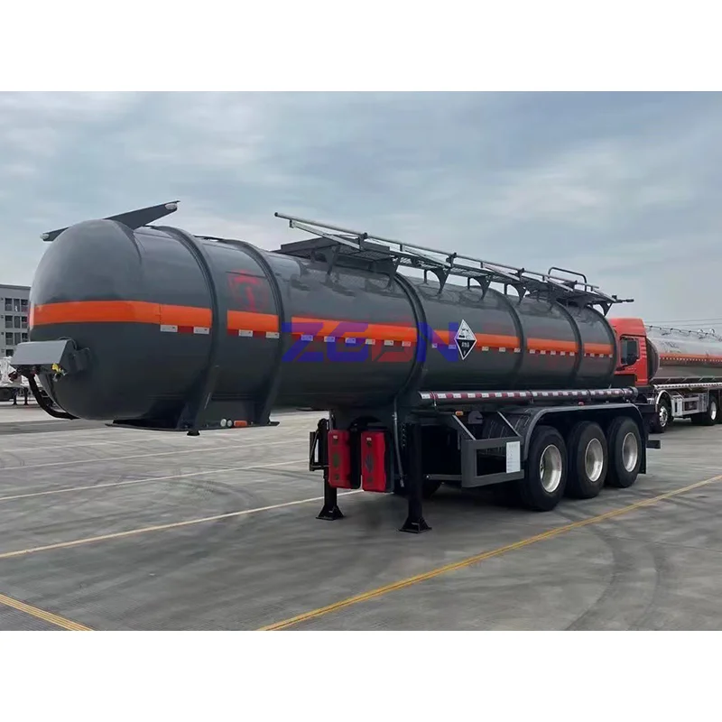Oil Tanker Fuel Tank Semi Trailer  4 Axle 45000 50000 Liters Carbon Steel Automatic Oil Tanker Vessel for Sale in China