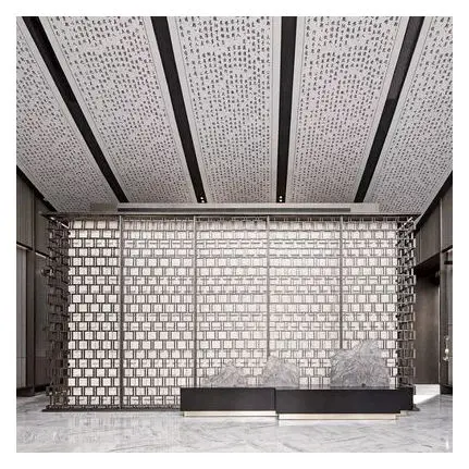 Metal Fit Out Projects Supplier Of 304 10mm Laser Cut Decorative Privacy Screens Stainless Steel 316 Sand Blasting Wall Divider