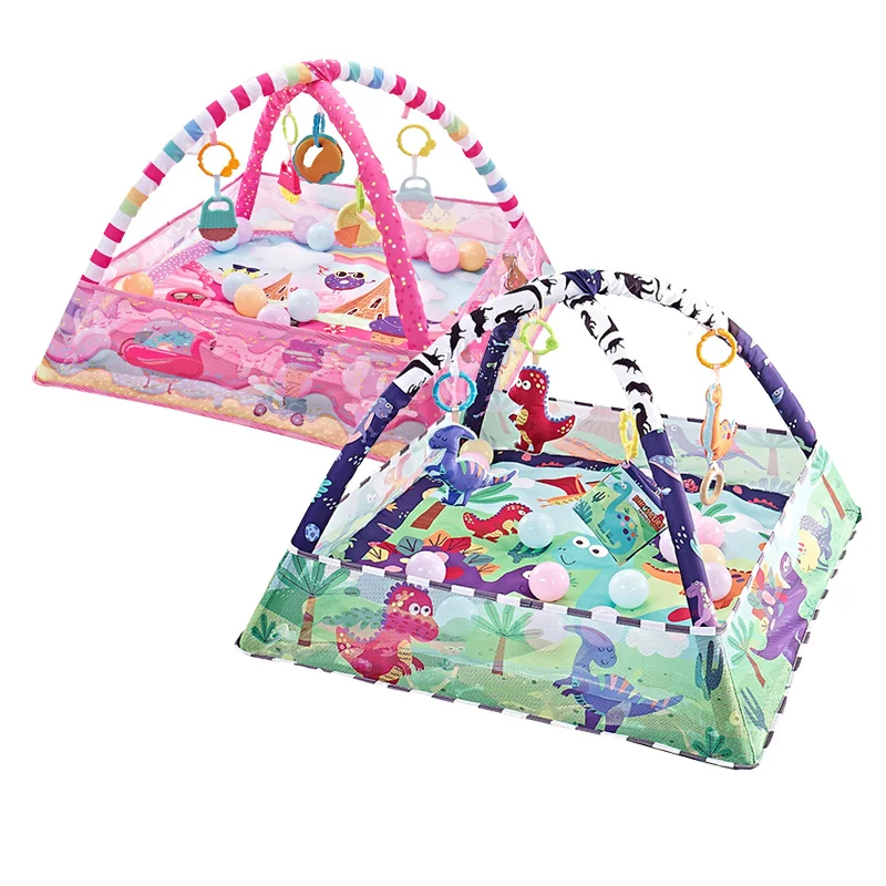 Cartoon Game Mat Baby Fence Gym Frame Multifunction Foldable Infant Crawling Mat