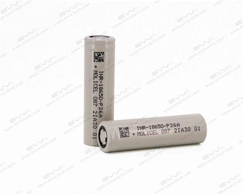 35A Discharge Low Weather Molicel INR18650 P26A 2600mAh  Lithium ion Rechargeable Battery