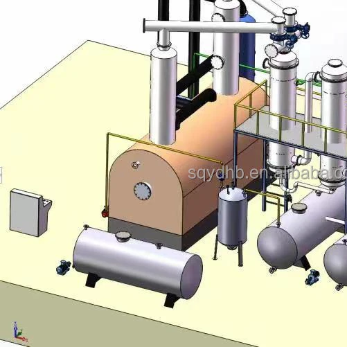 YUEDA Waste Engine Used Motor Oil Recycling Machines To Diesel Plant