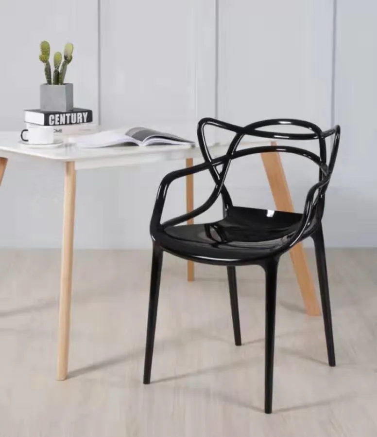 modern design PC plastic transparent bistro coffee cafe chair bar chair dining restaurant chair