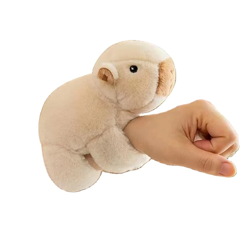 HY2 Wholesale Kapibala Clap Panda Fox Doll Plush Toy Doll Mink Wool Hair Plush Clap Ring