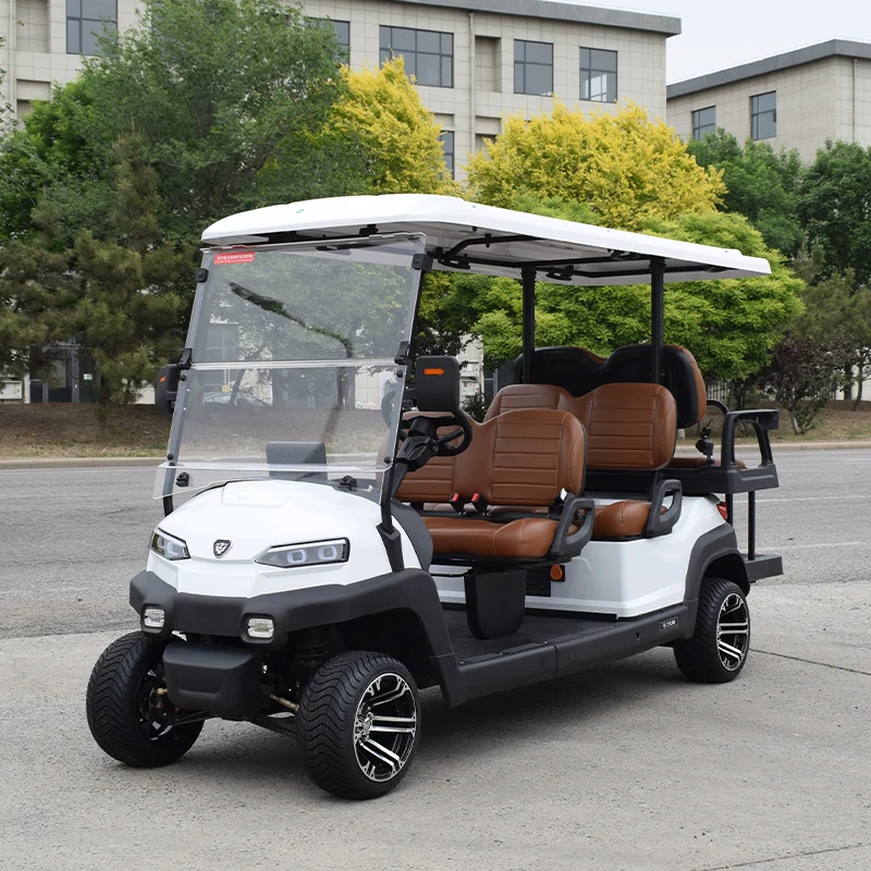 ZYCAR Brand New 6 Person Electric 4 Wheel Club Car Golf Cart For Sale 6 seaters golf car available for sale