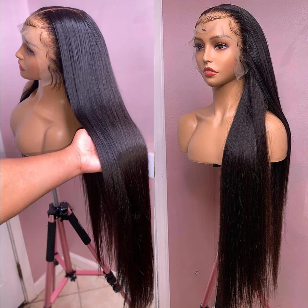 13x6 Hd Transparent Lace Frontal Wig Lace Front Human Hair Wigs for Black Women With Baby Hair