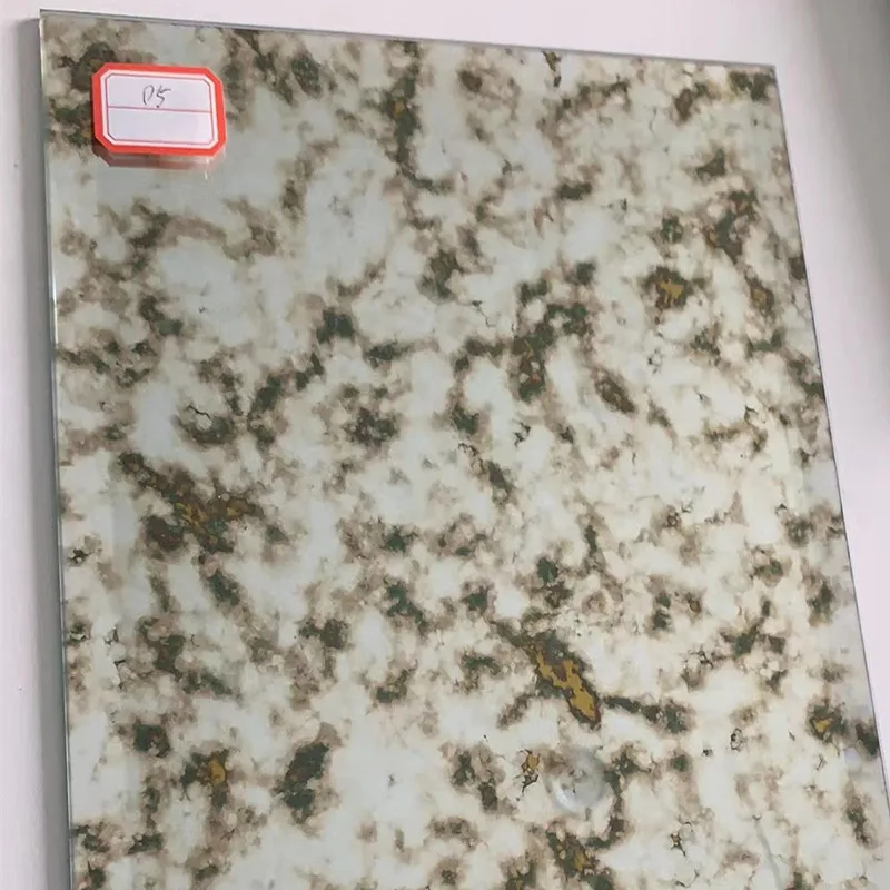 oversized distressed pretty gold yellow D4 4.8mm 5mm antique mirror for wall decoration