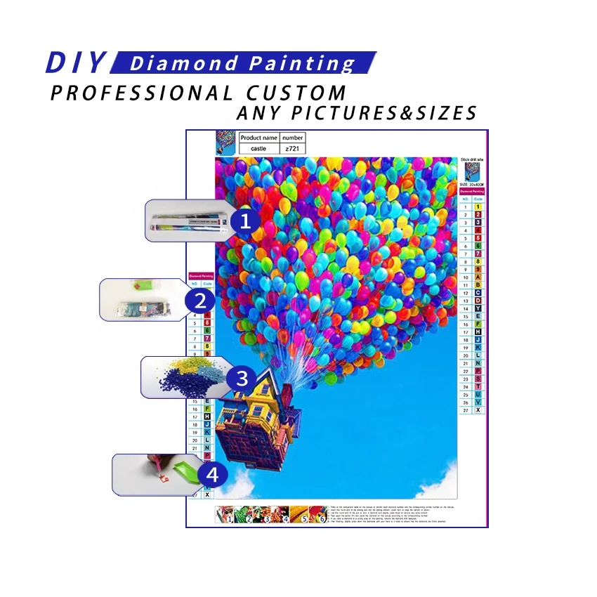 Mosaic Full Kits Drill Square/round Ballon Canvas Painting Wholesale 5d Diy Diamond Embroidery Cross Stitch Home Decor Room