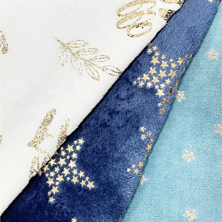 Direct Sales Clothing Blanket, Home Double-Layer Comfortable Thickened Coral Velvet Jacquard Polyester Flannel Fabric/