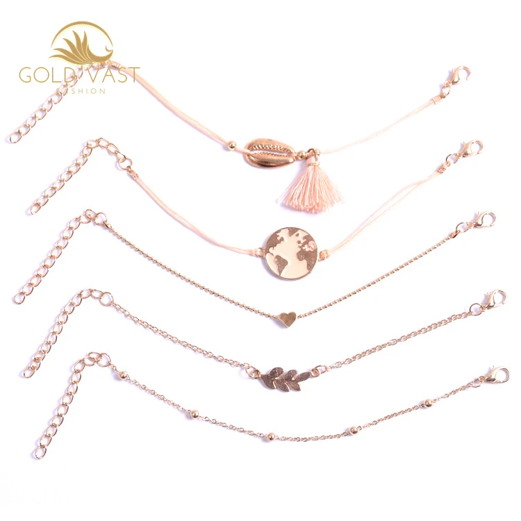 
trendy stainless steel gold plated bracelets & bangles bracelets sets alloy charm bracelet in zinc alloy jewelry bijou bijoux or 