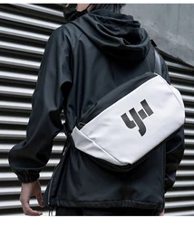 Мужская нагрудная сумка с защитой от кражи, водонепроницаемая сумка через плечо для планшета 11 дюймов, модная сумка в стиле хип-хоп, 2023