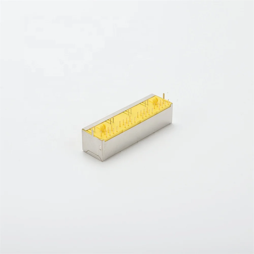 RJ45 Jack Female Socket Network Ethernet Connectors/186/1X1/SHIELD/FU/YELLOW/8P8C