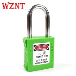38MM Green safety lock lockout padlock with 2 unique key