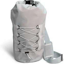 Waterproof Dry Bag Durable for Camping Beach Hiking Lakes Backpacking River Rafting Paddle Boarding Fishing Diving with Grey ACC