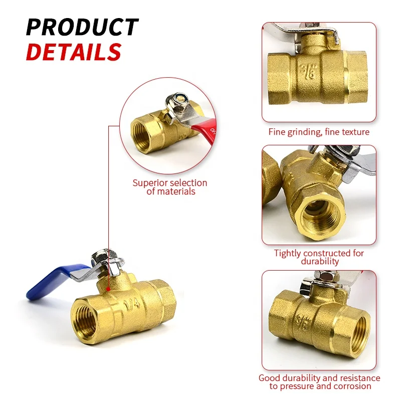 Customizable Size Pneumatic Heavy Type Ball Valve Two-piece Outer Wire Ball Valve Air Compressor Water Valve