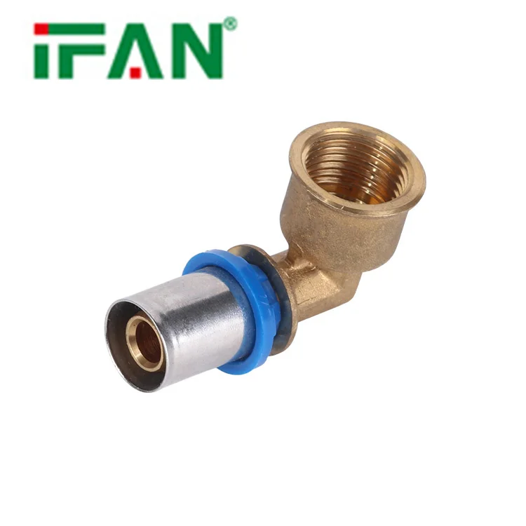 IFAN Hot Selling Brass Press Fittings PEX Pipe Plumbing Fitting For Floor Heating