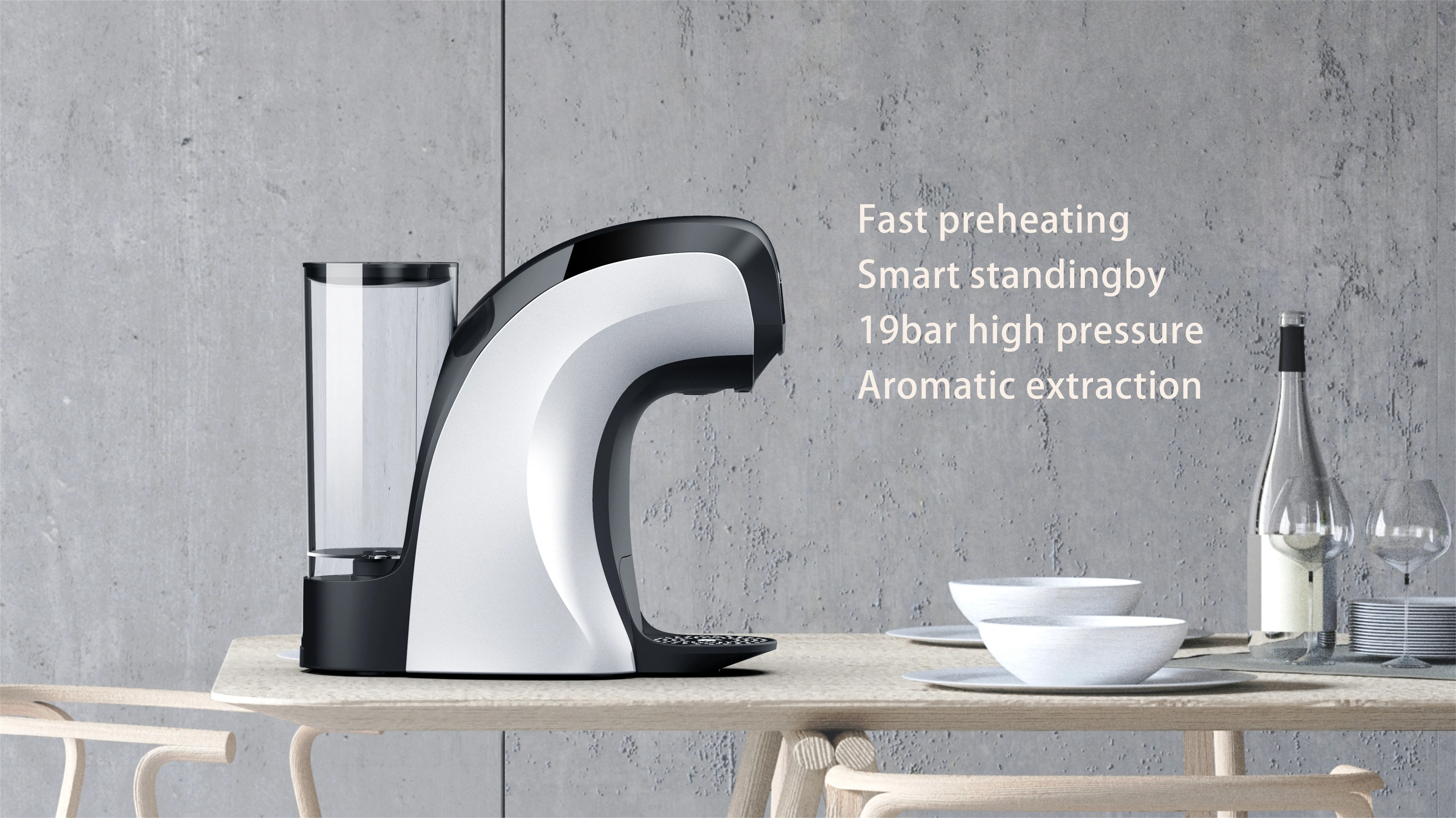 Hot Sale Cafe Espresso Machine Professional Coffee Maker Electric 15 ABS Italian ULKA Pump 19bar Customized Color ODM OEM CCC CB