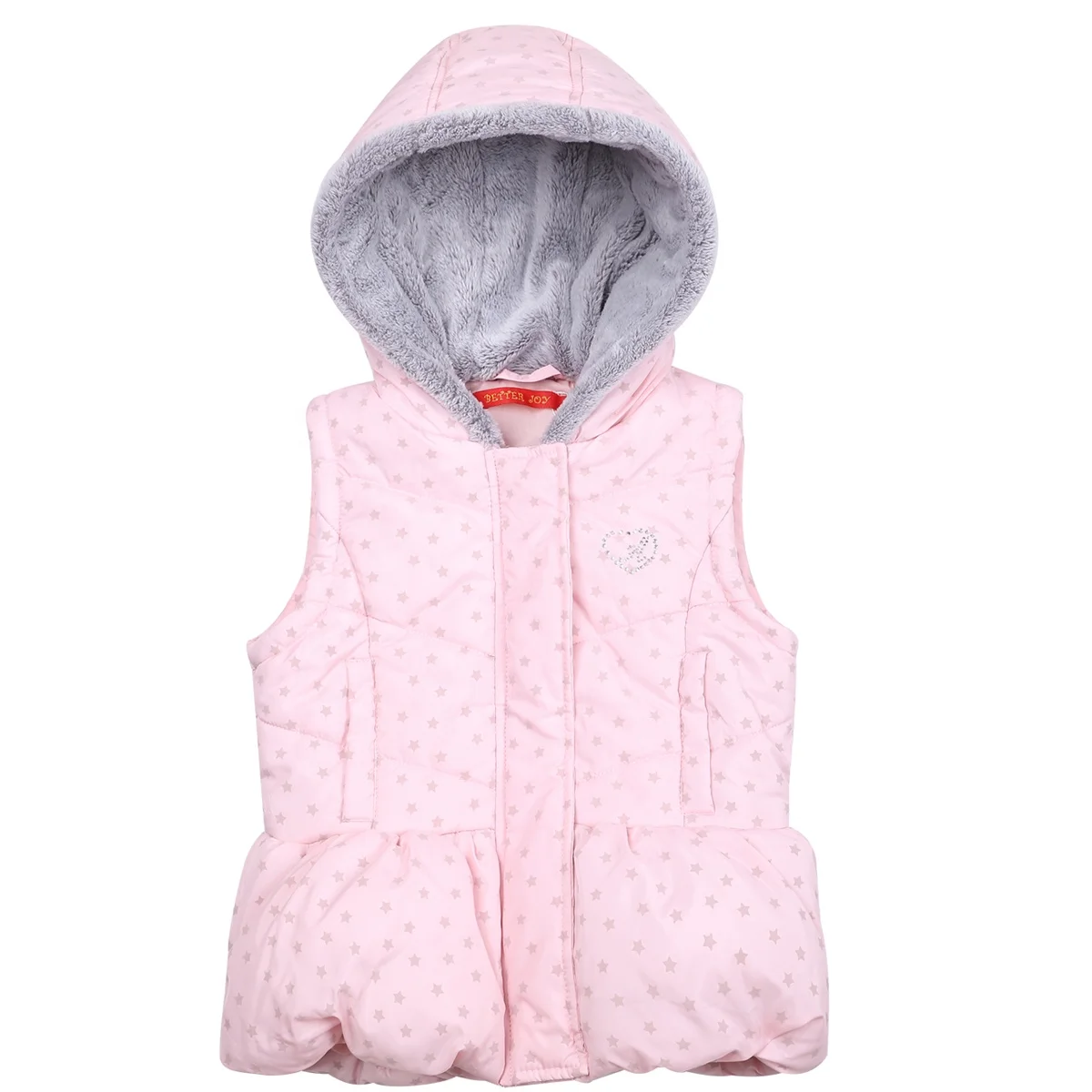 
Hot sale fashion baby girls clothing children printed vest kids jacket winter gilet 