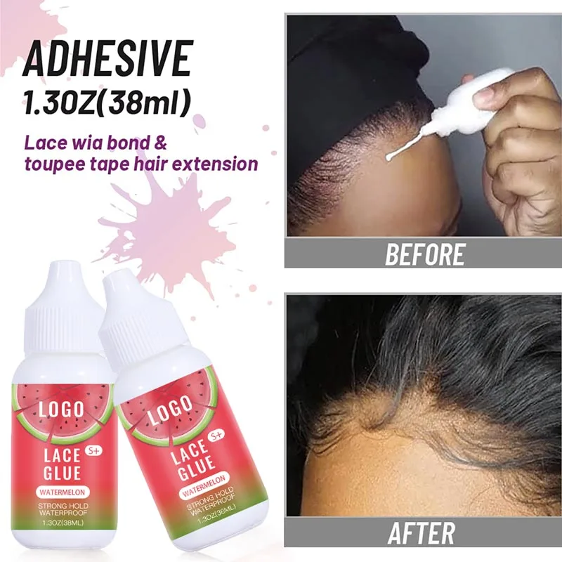 Custom Extreme Hold Invisible Hair Lace Wig Glue Lace Wig Adhesive Strong Adhesive For Hair Wig Lace Glue Hair Extensions Tools