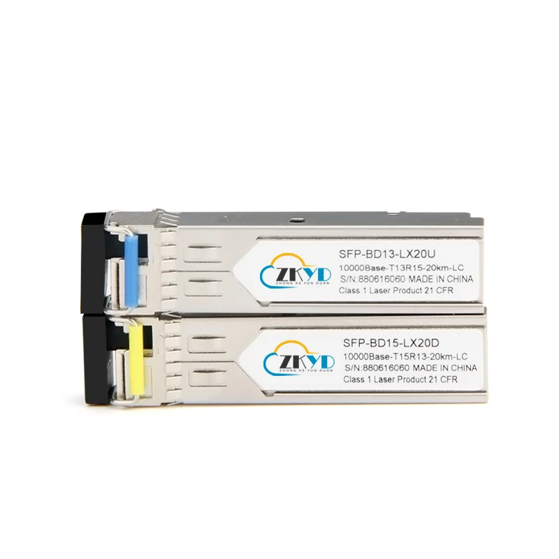 20 км один волокно 10 Г LC SFP модуль гигабитный трансивер оптический