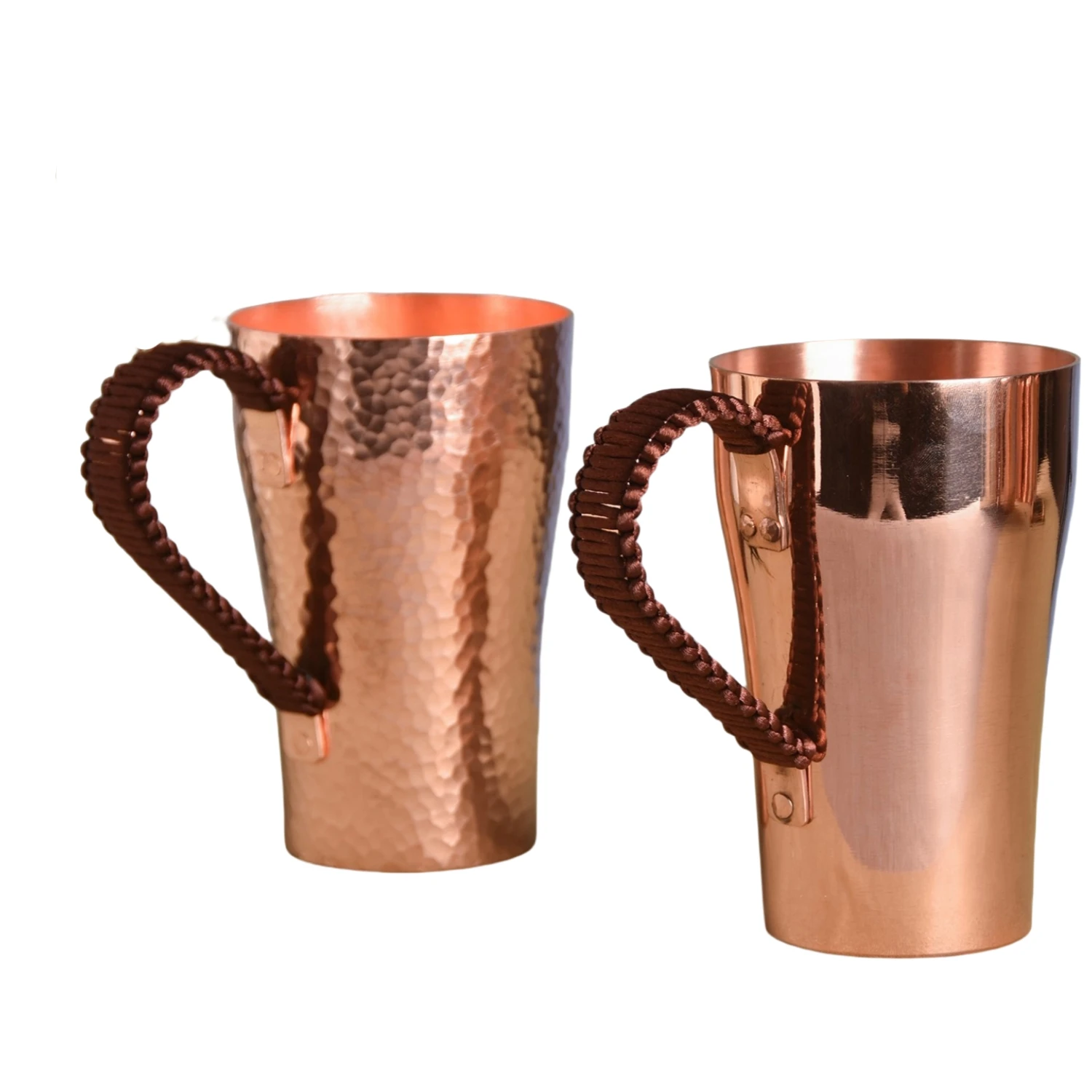 Wholesaler Shiny Polished Beverages Drink Tumbler Mug Water Or Beer Drinking Copper Cup Handmade Design Copper Mug