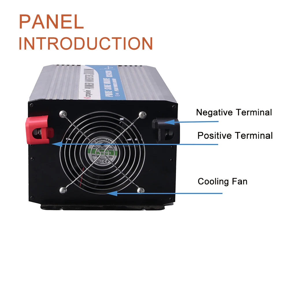 CE FCC certified 3000W 3KW power inverter 12v to 220v pure sine wave  dc to ac power inverters