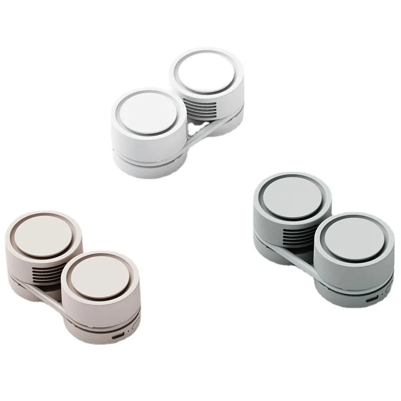 Leafless Mini USB Rechargeable Portable Cordless Neck Fan Air Cooler 3-speed Adjustable Outdoor Plastic Wearable Technology 5W