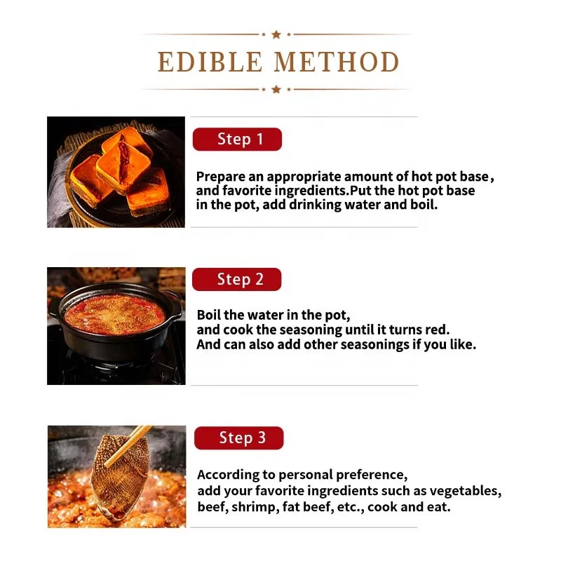 Tianchu 320g Chinese Traditional Condiments For Restaurant Halal Hot Pot Base Seasoning Mix Spicy Flavor Hot Pot Soup Base