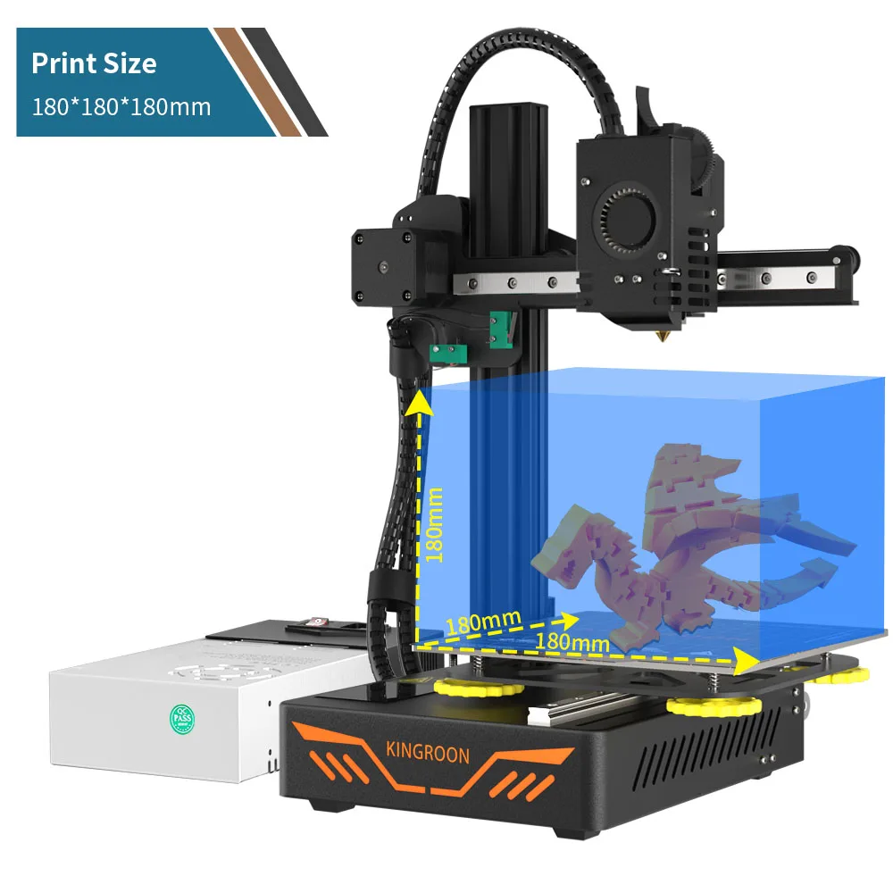 Kingroon KP3S 3d printer 180*180*180mm DIY 3d printing machine US EU RU local stock shipping