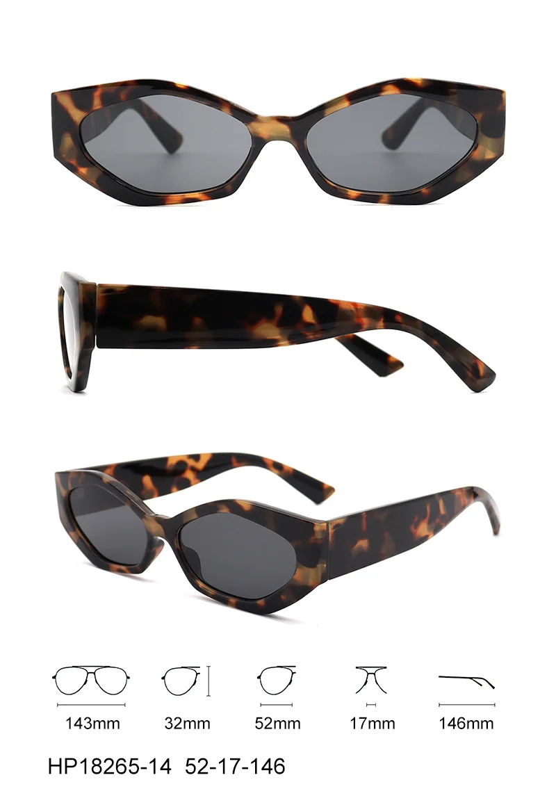 VIFF HP18265 Retro Cat Eye Sun Glasses Lentes De Sol Gafas Fashion Shade Designer Sunglasses 2022