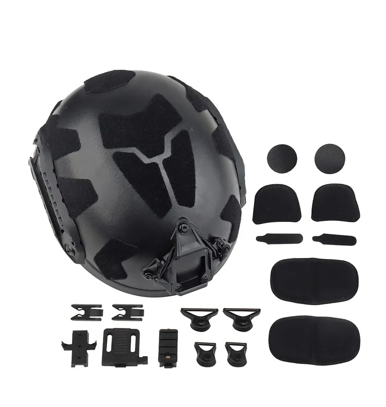 SIVI Amazon Hot Sale Lightweight Ultra High Cut Helmet Military Combat Helmet With Headphone Headband Groove Bulletproof Helmet