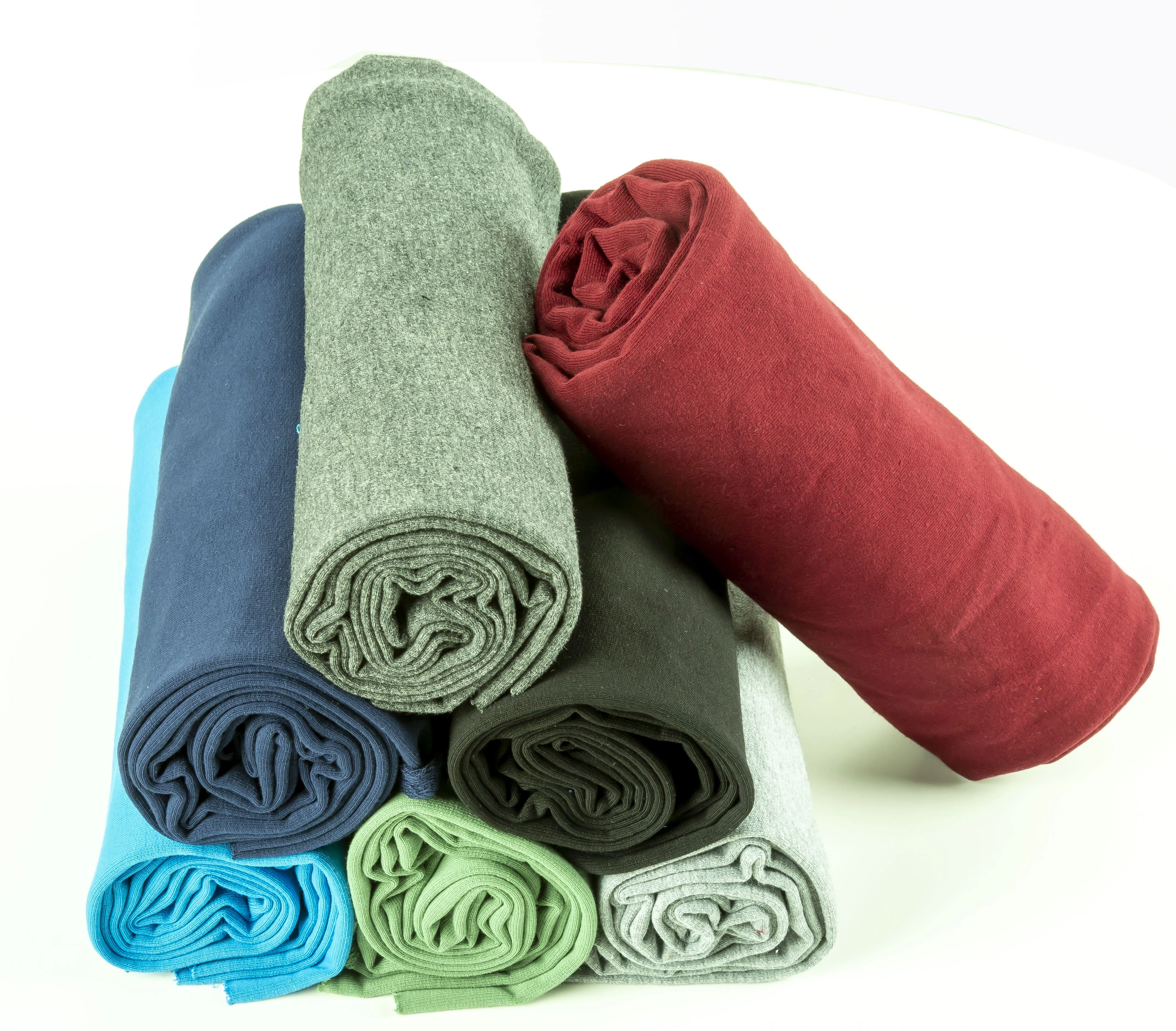 
High sales volume interlock fabric 100% polyester can be customized cotton loop knit fabric 