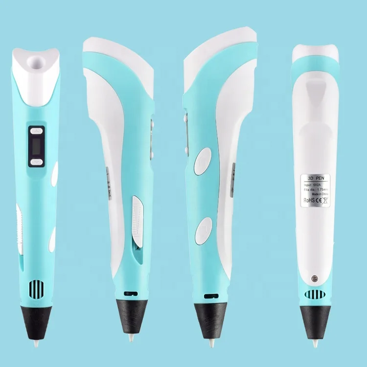 New Arrival Kid Filament Blue 3D-Pen Writing Price Intelligent Toy 3D Painting Pen