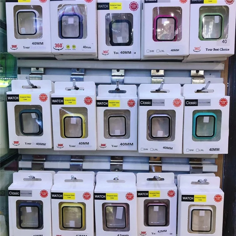 Чехол для часов с полным покрытием 3D стеклянная Защита экрана Apple Watch серии 1 2 3 4 5 6 SE чехлы iwatch 38 40 42 44 мм