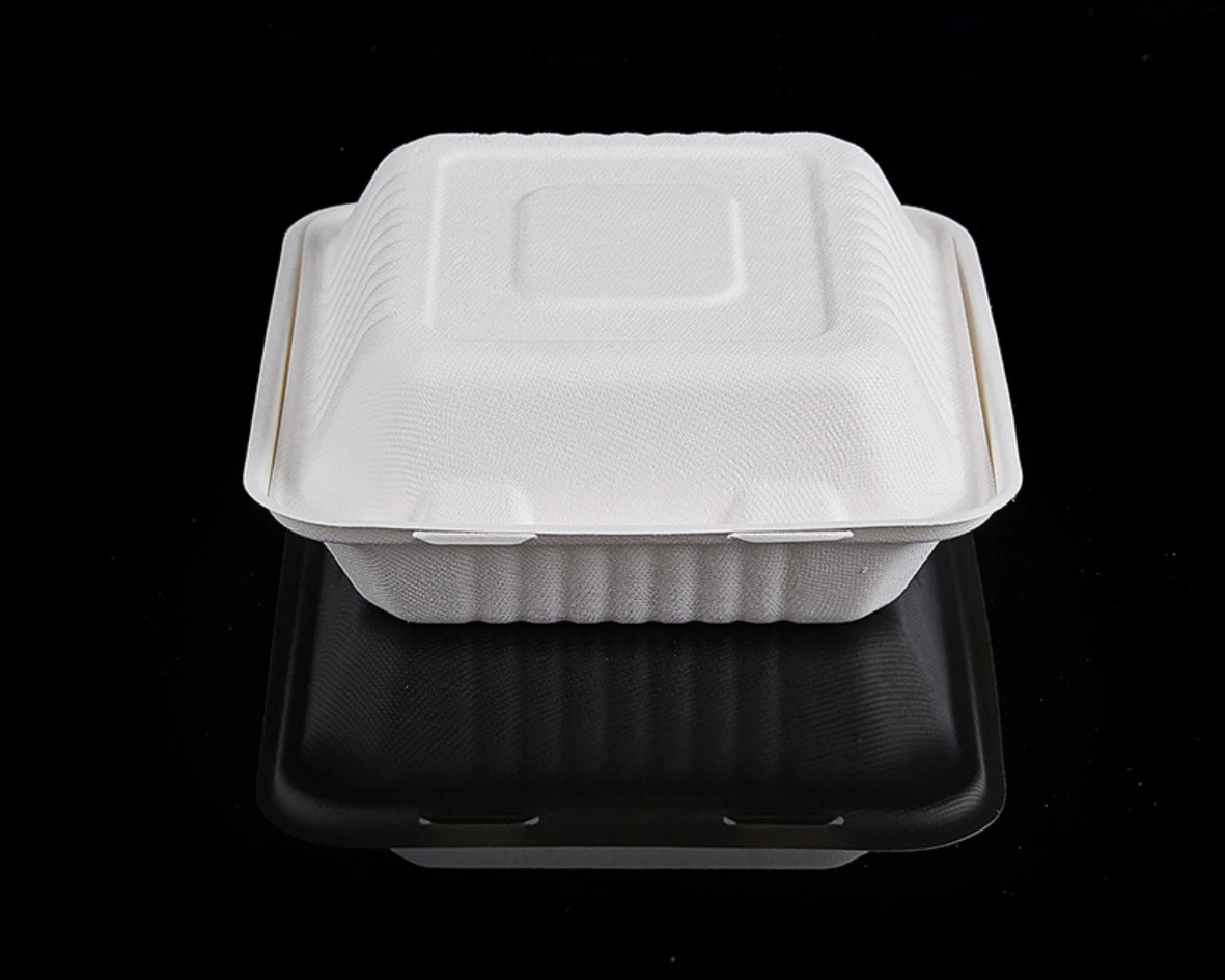 
Attractive price new type three-compartment clamshell lunch box three-compartment lunch box 