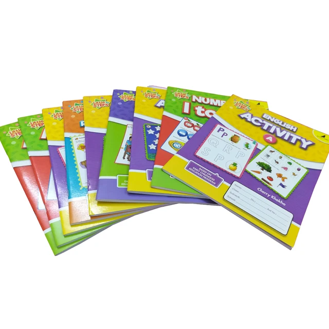 cheap wholesale high quality Custom printing softcover college school colorful educational english novel textbooks