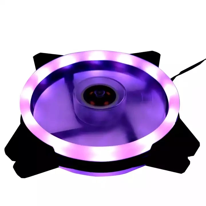 12cm computer cooling double thin circle 120mm pc case LED Glow fans