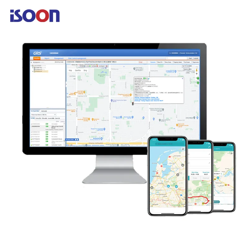 For Car Tracking System Gps Tracking Device Software Vehicle Car GPS Tracking System Google Maps Platform