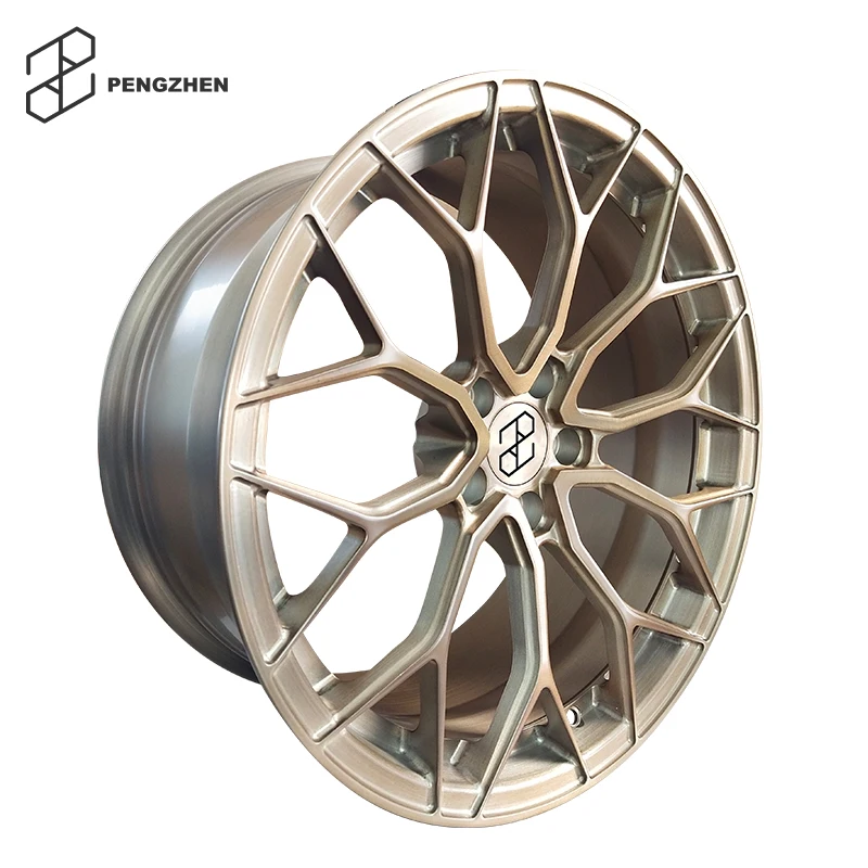 PENGZHEN brushed matte bronze car alloy wheels rims 5x112 18 19 20 inch for bmw 3 series 5 series 7 series