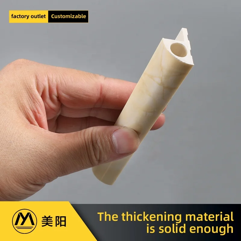 Foshan Environmental Protection Pvc Round Edge Plastic Ceramic Edge Strip Tile Edging Trim Plastic Extrusion