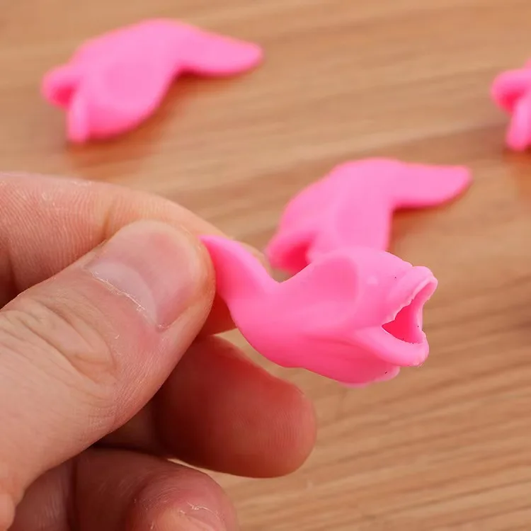 Cute Fish Design Silicone Pencil Grip Pen Holding Creative Pencil Grips For Kids Handwriting